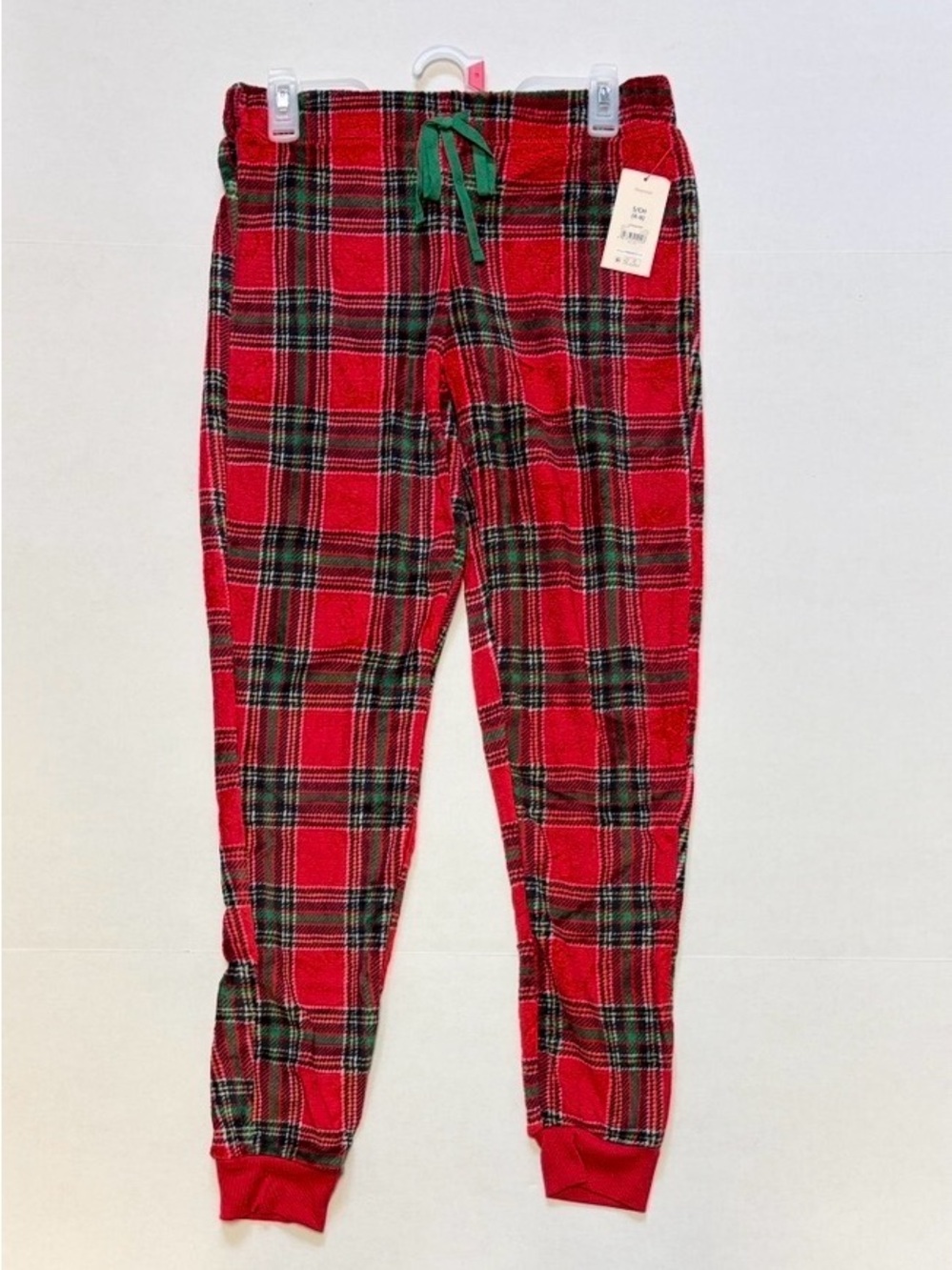 Women’s Wondershop Red Plaid Flannel Pajama Pants Size L NWT Cozy Sleep Lounge